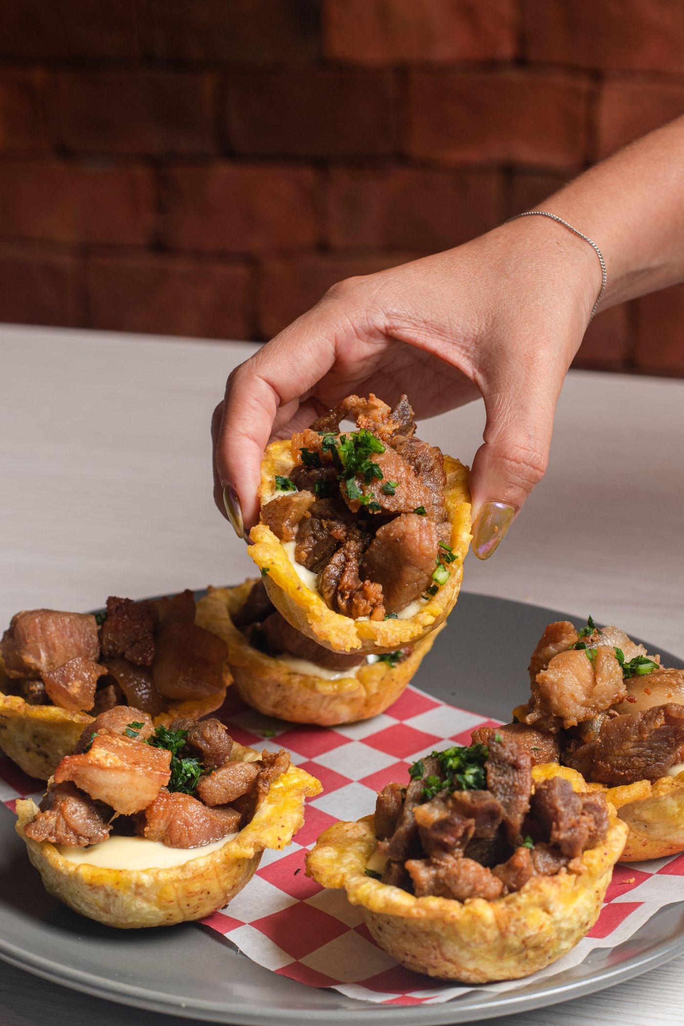 Mofongo with pork, a Latin dish